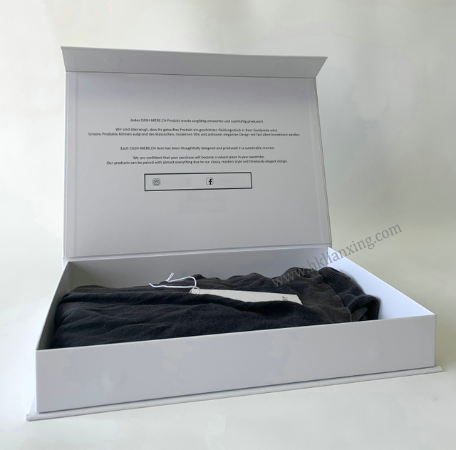 Art Paper White Apparel Paper Box