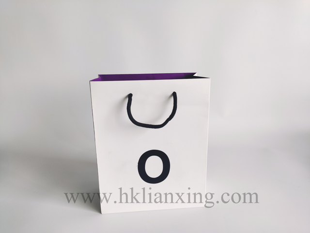Fashional Coated Paper Bag for Garments with UV LOGO