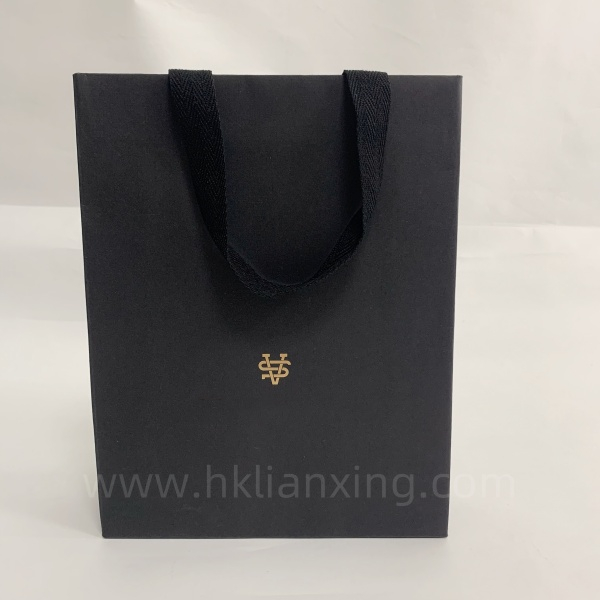 Black Paper for Garments Fashion Paper Bag with Custom LOGO