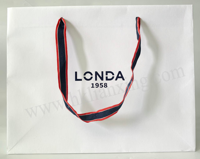 White Kraft Paper Shopping Paper Bag