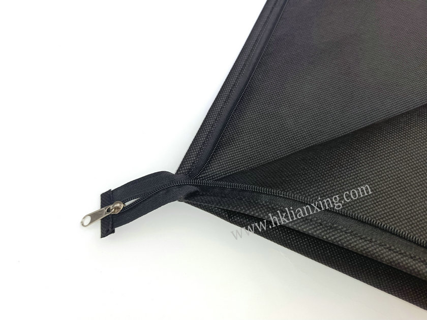 Foldable Garment Non-woven Suit Bag with Zipper on Both Sides