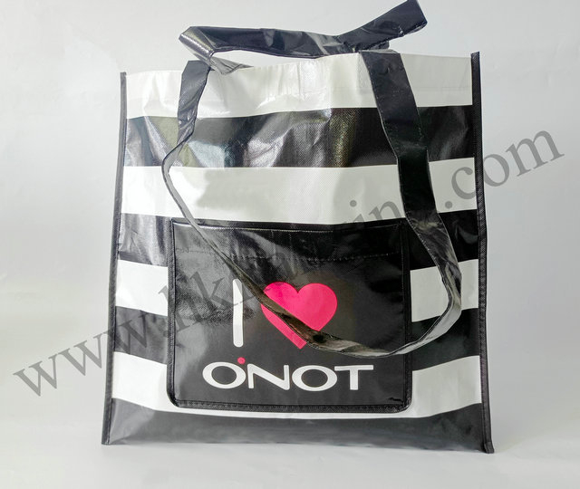 PP Shopping Non-woven Bag with pocket