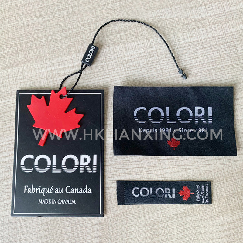 Hangtag with Rubber Patch and label