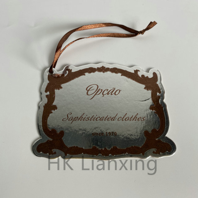 Garments Sliver Paper Card Hangtags