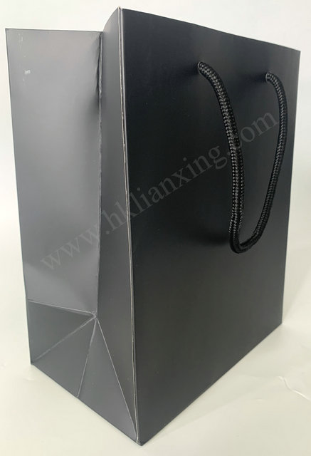 Ivory Card Paper Black Gift Paper Bag