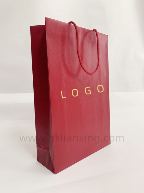 Red Specialty Paper FSC Paper Bag with Custom Logo
