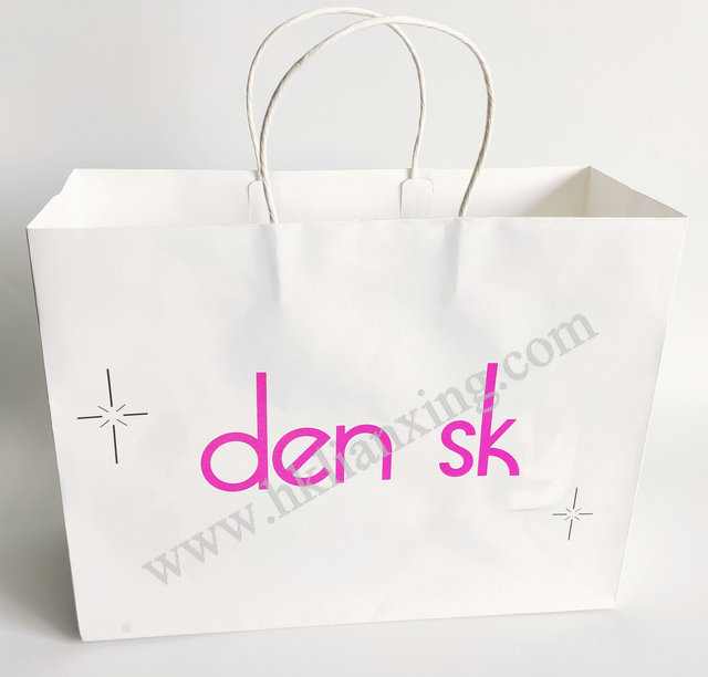 White Karft Paper Bag with Twister Handle